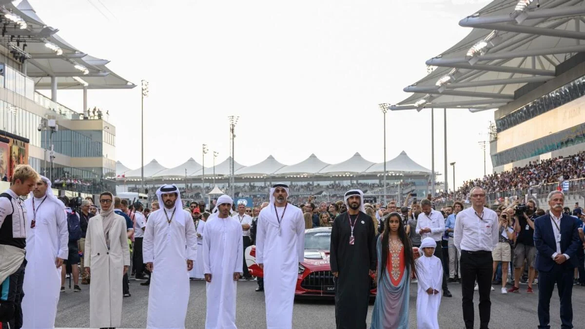 UAE President and Royals attend the final Formula 1 race of the season.